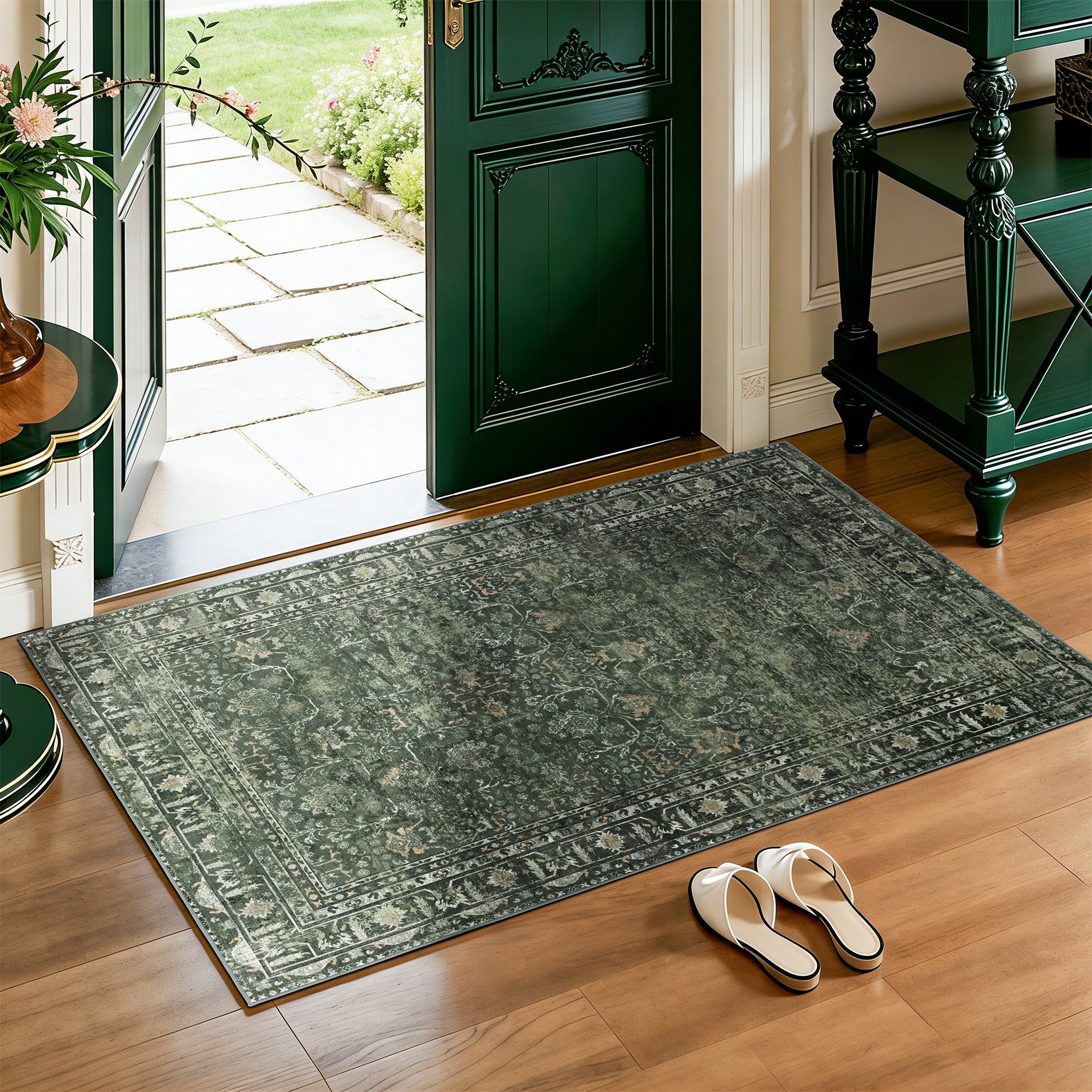 floral area rug