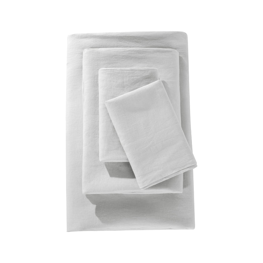 Linen bed sheet set