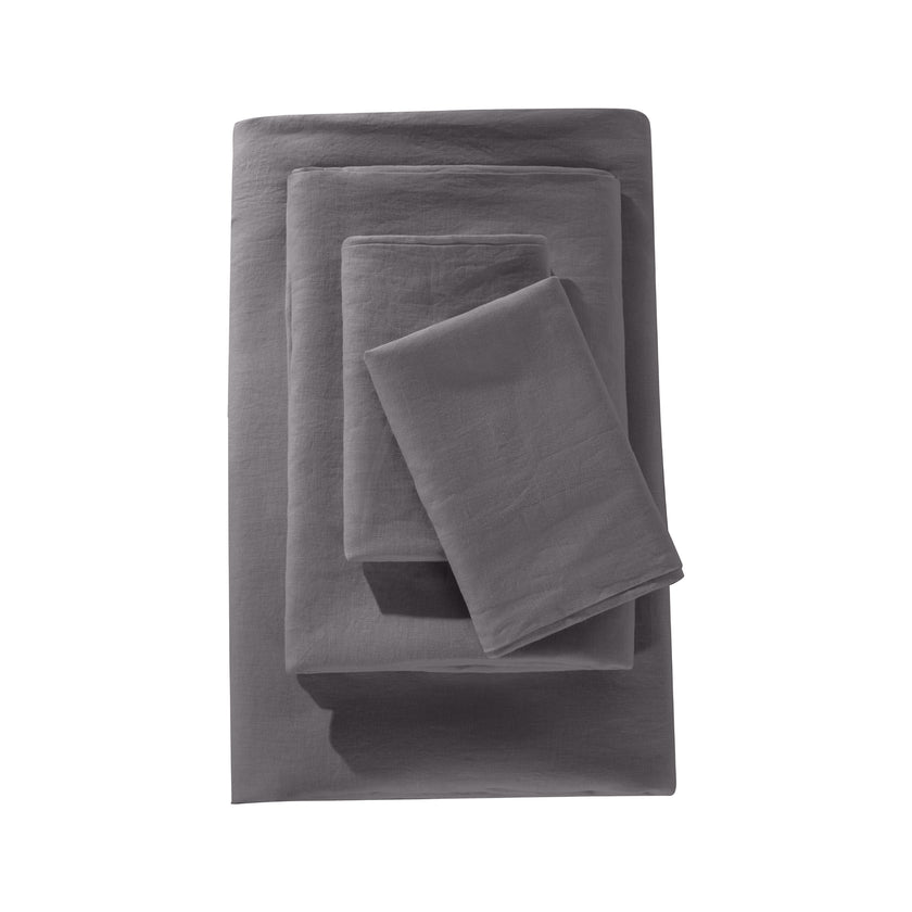 Linen bed sheet set