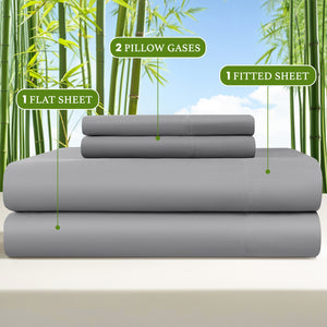4/ 6 Pieces 100% Organic Cooling Bamboo Sheets