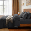 Down Alternative Comforter – All Season Quilted Microfiber, Soft Lightweight Bedding