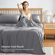 AiAngu 3/4 Pieces Bamboo Bed Sheet Set