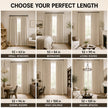 Linen Blend Full Blackout Curtains