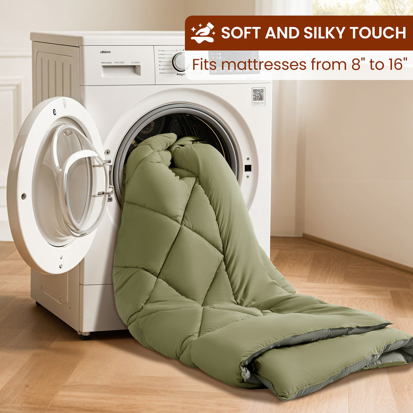 5/7 pieces microfiber comforter set