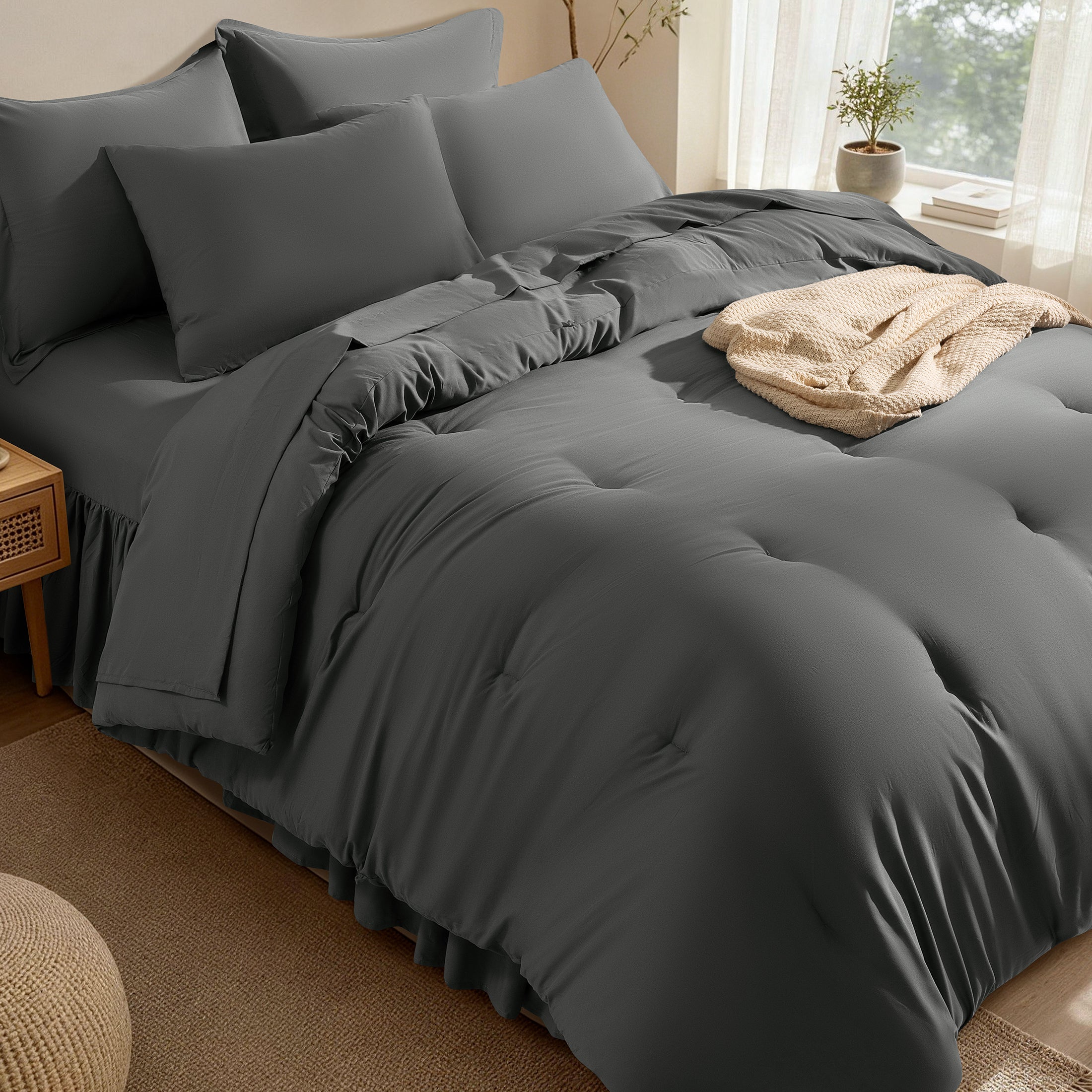 8-Piece Microfiber Comforter Set