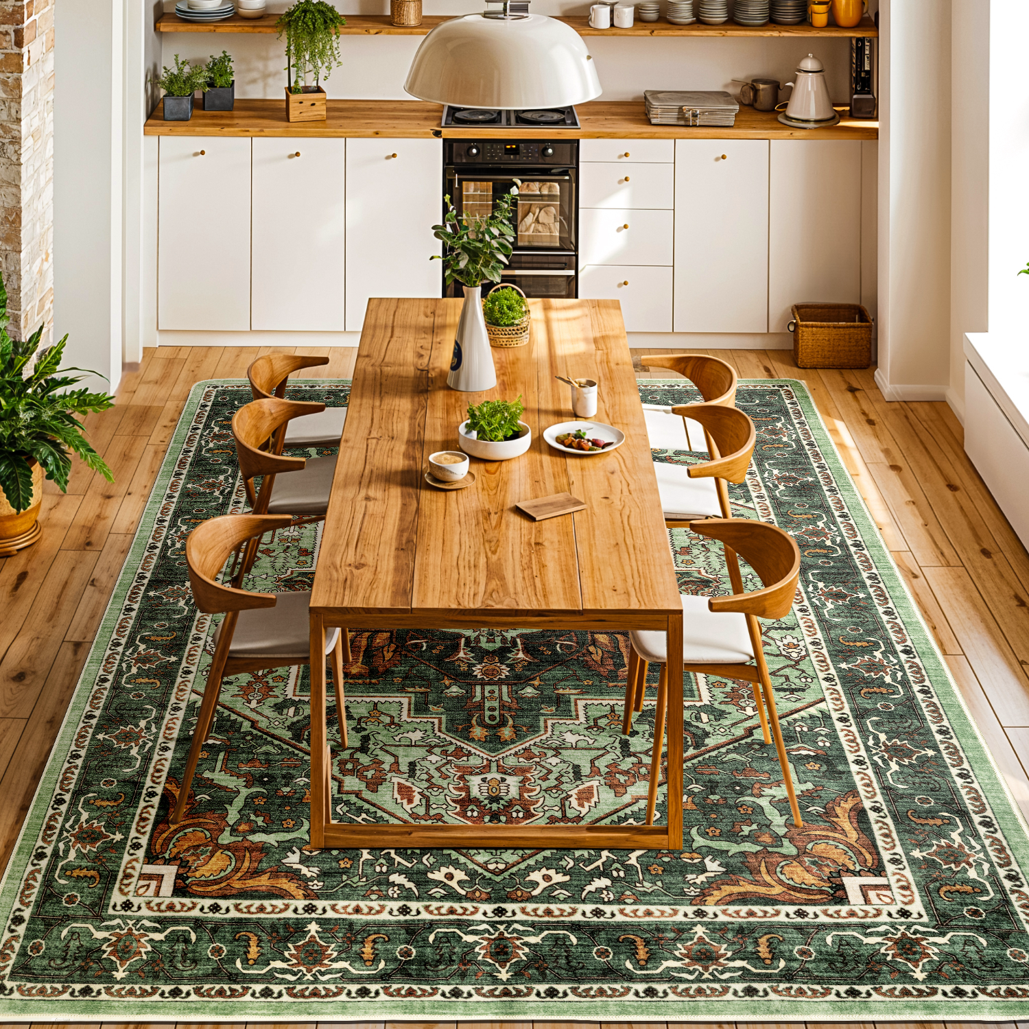 Neutral Vintage Absorbent Soft Rug