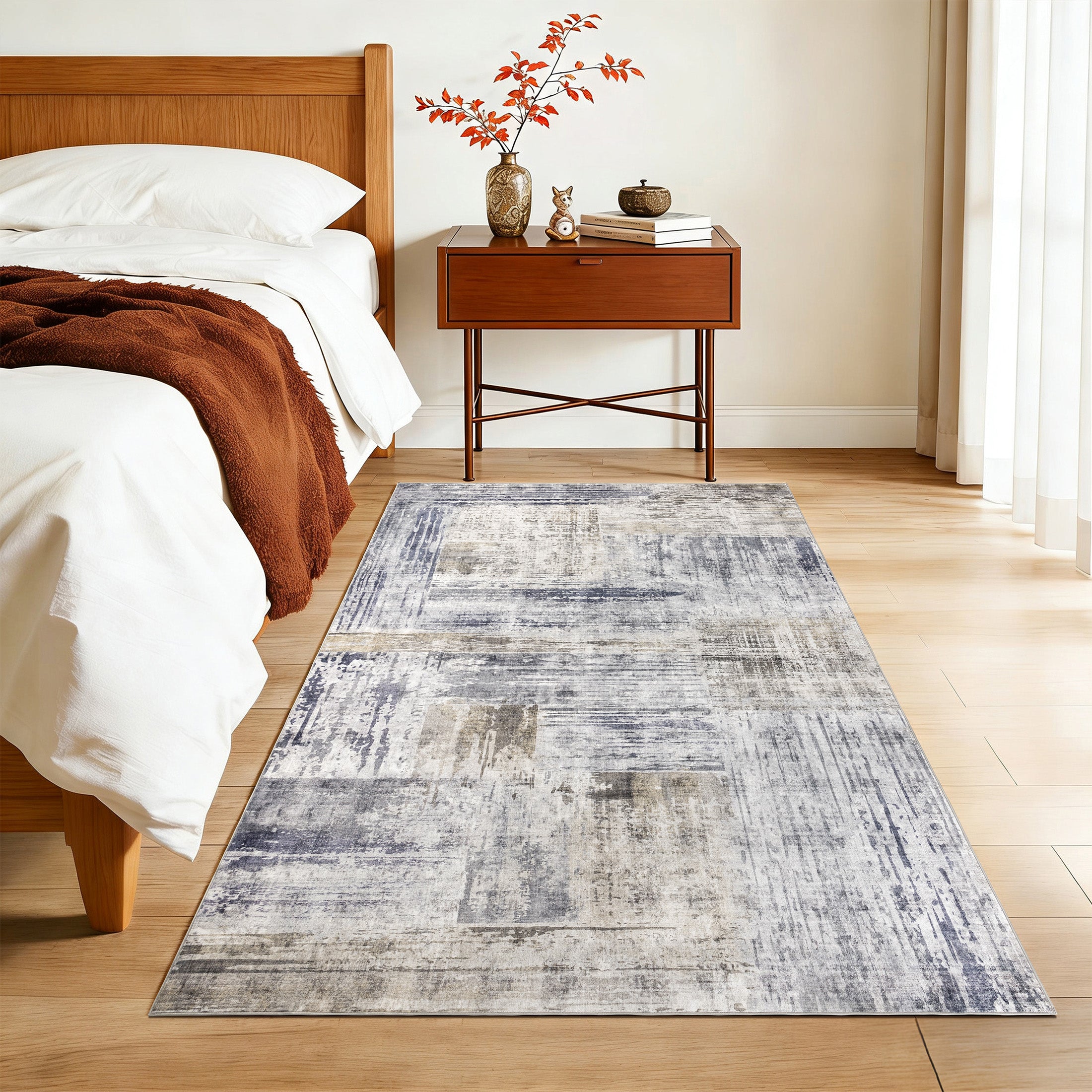 Oriental Vintage Non Slip Area Rug