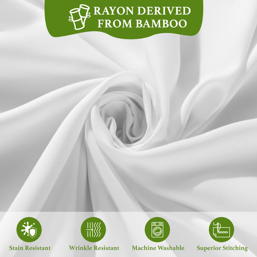 4/ 6 Pieces 100% Organic Cooling Bamboo Sheets