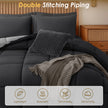Down Alternative Comforter – All Season Quilted Microfiber, Soft Lightweight Bedding
