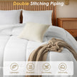 Down Alternative Comforter – All Season Quilted Microfiber, Soft Lightweight Bedding