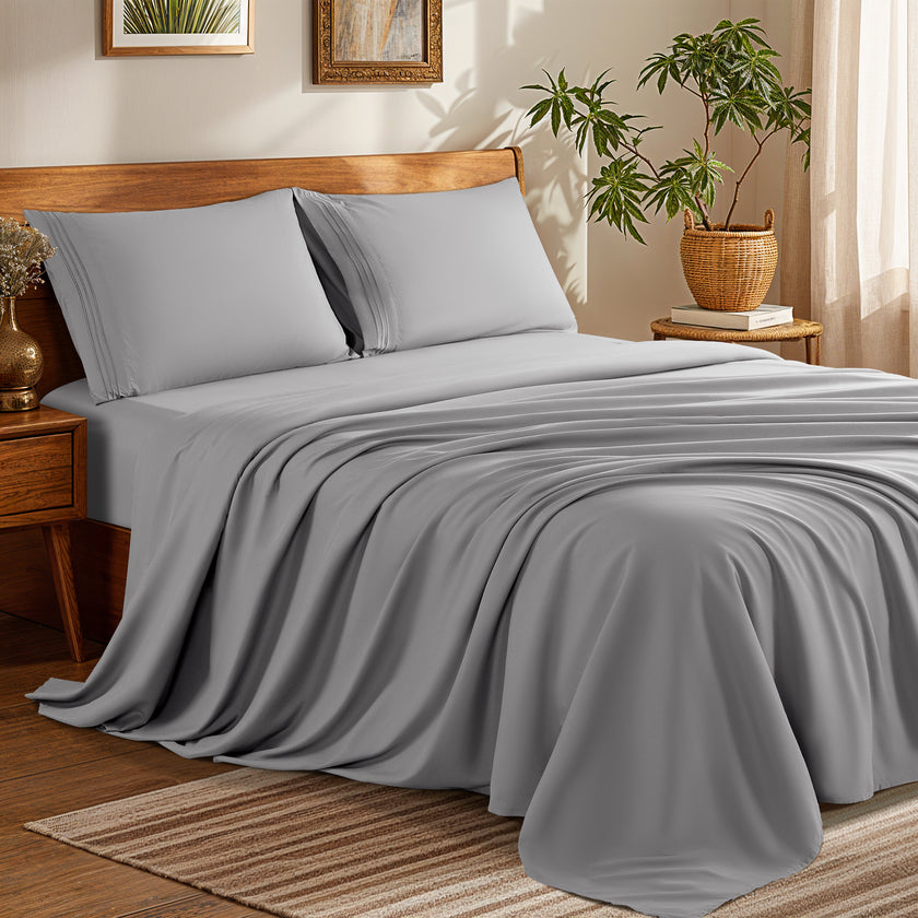 Microfiber 1800 TC Sheet Set - 4 Pieces New Color