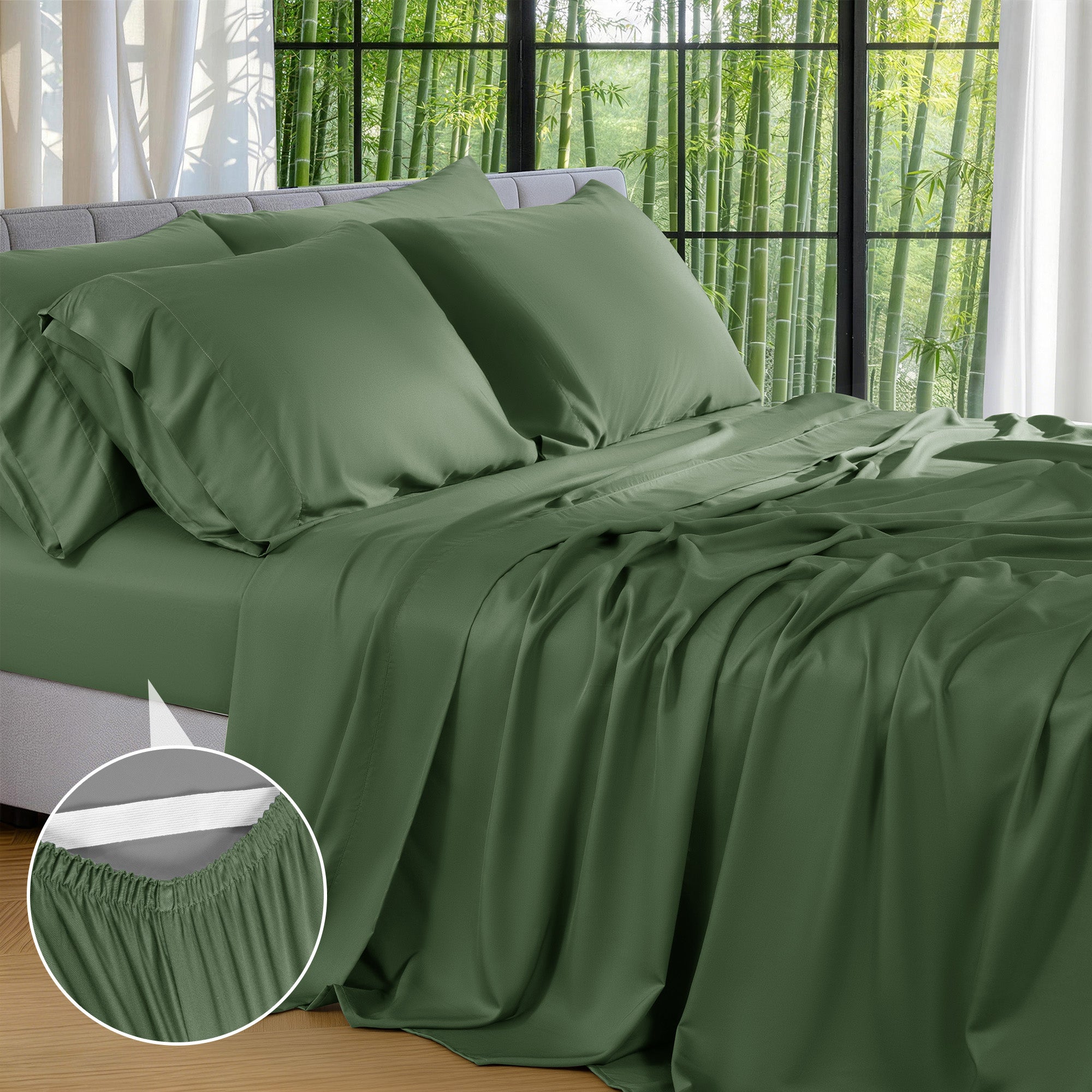 Pure Bamboo Viscose Sheet 4/6Pcs