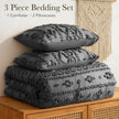 3 Piece Tufted Boho Comforter Set