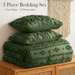3 Piece Tufted Boho Comforter Set