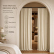 Linen Blend Full Blackout Curtains
