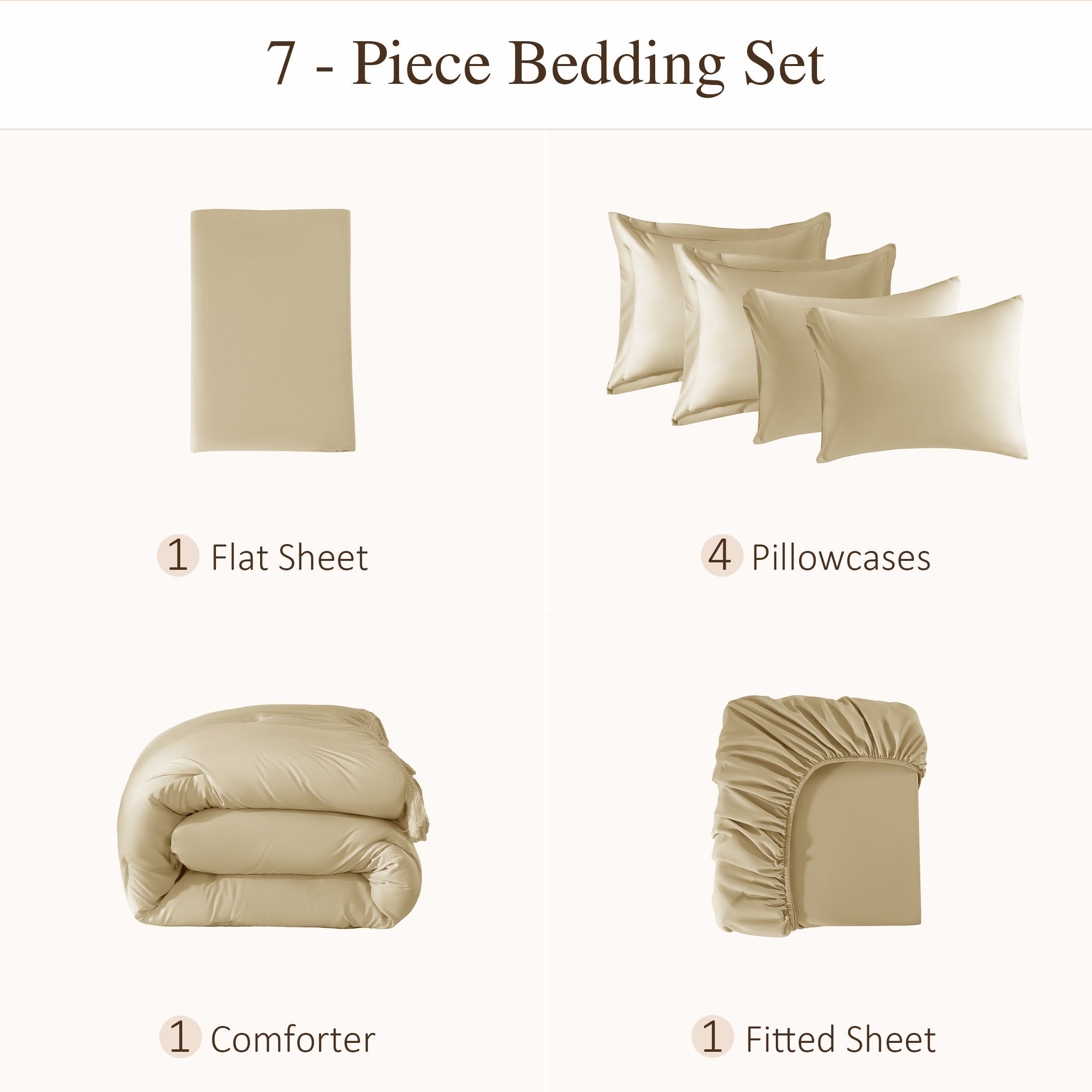 7 Pieces Tassels Boho Comforter Set