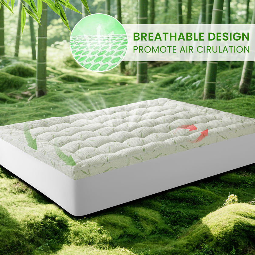 1000GSM Bamboo Mattress Topper