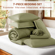 5/7 pieces microfiber comforter set