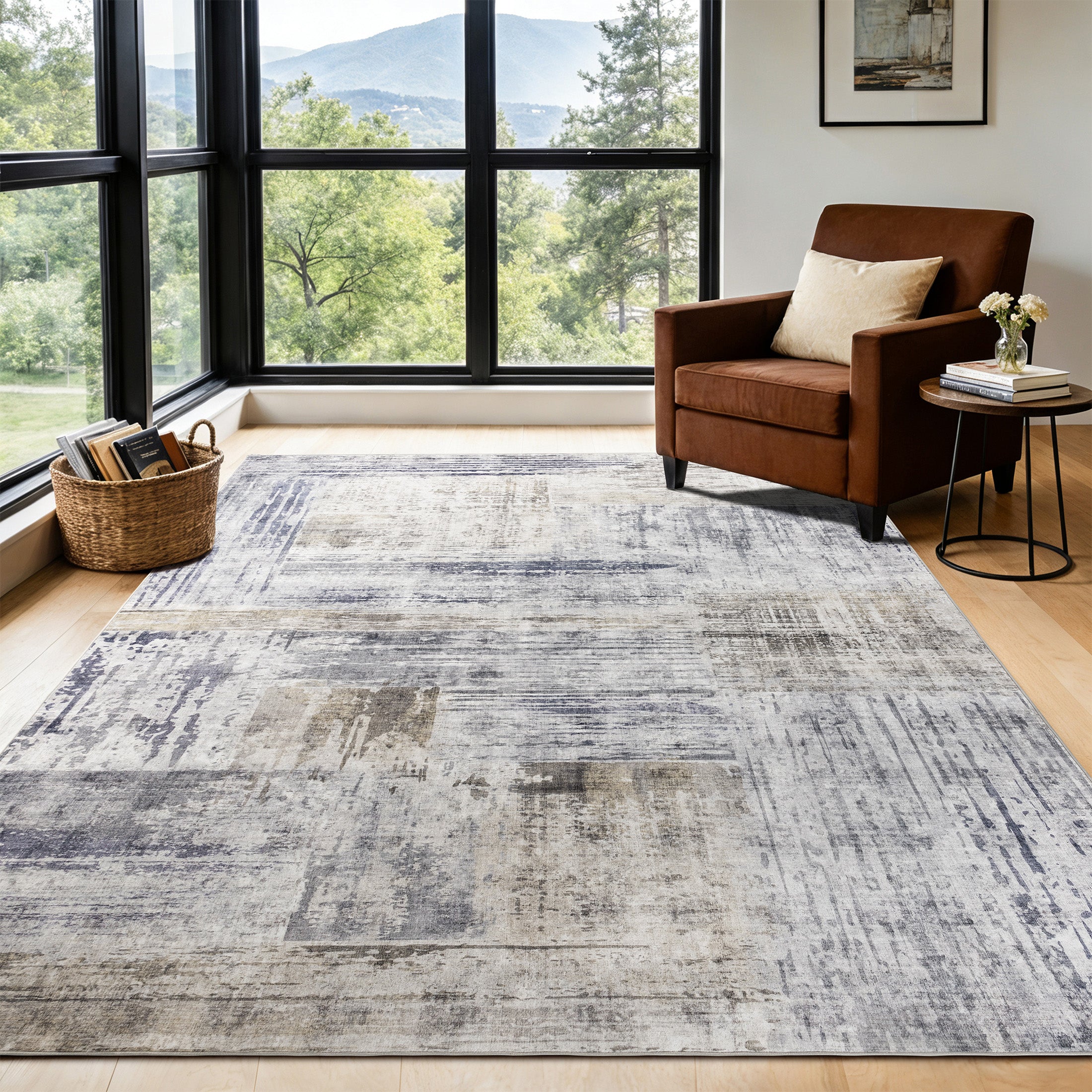 Oriental Vintage Non Slip Area Rug