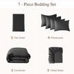 7 Pieces Tassels Boho Comforter Set