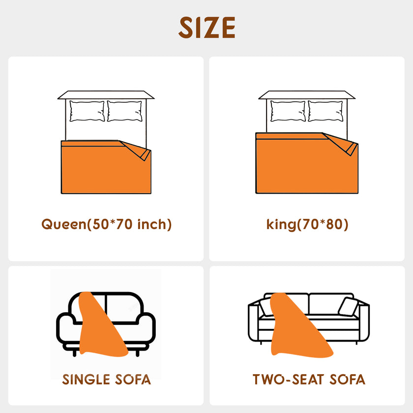 Faux Rabbit Fur Throw Blanket