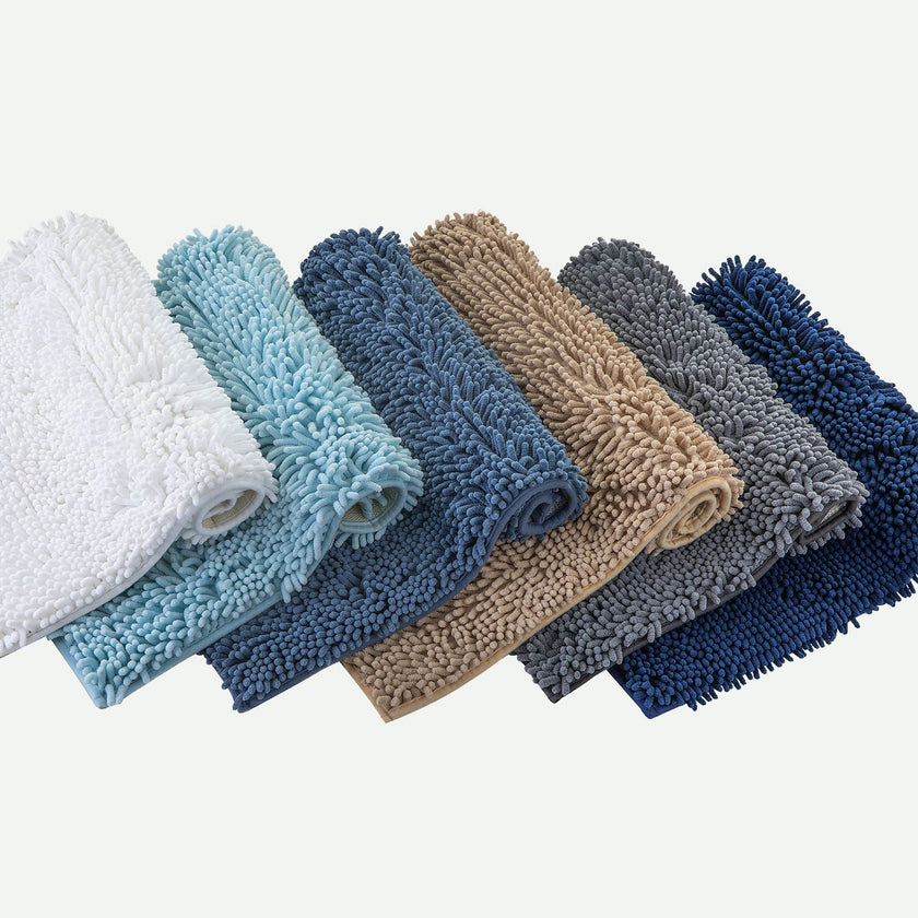 Chenille Washable Bathroom Rug