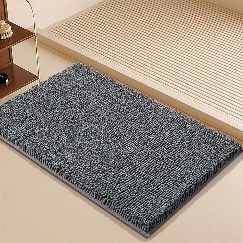 Chenille Washable Bathroom Rug