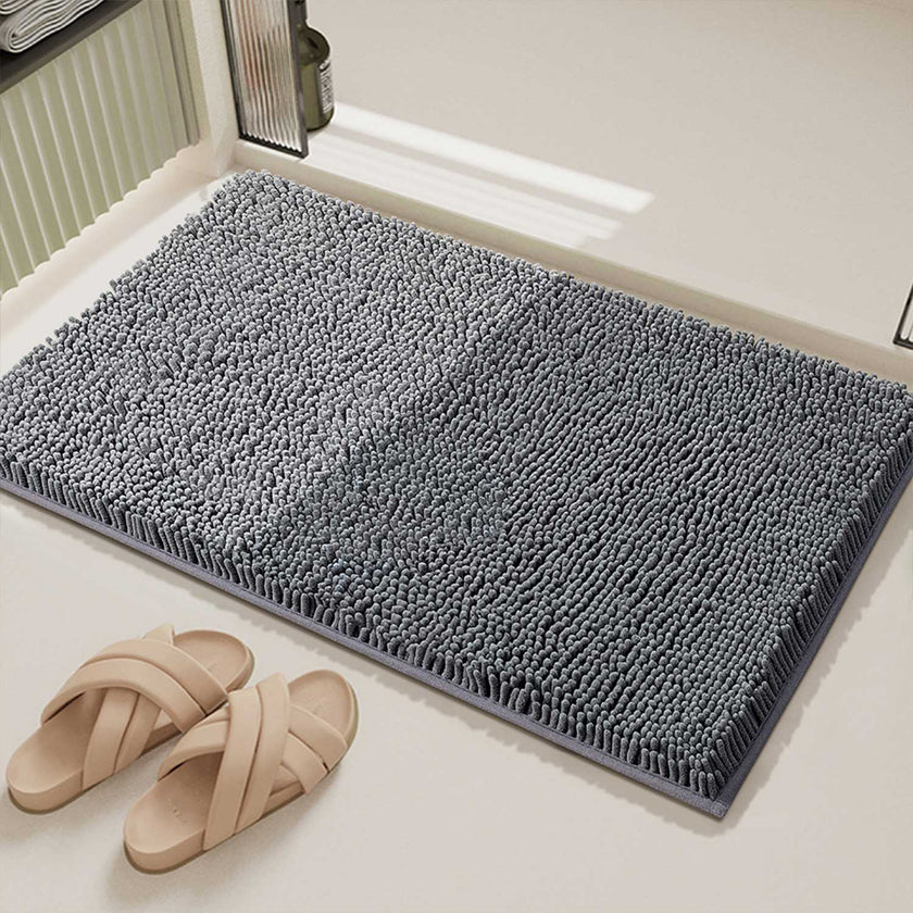Chenille Washable Bathroom Rug