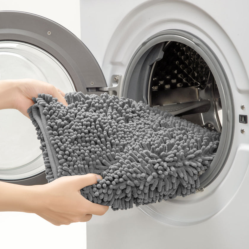 Chenille Washable Bathroom Rug
