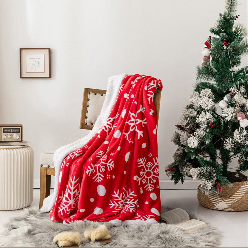 Christmas Throw Blanket Flannel Blanket for Winter Sonoro Kate