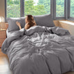 Natural Linen Duvet Cover Set 3PC