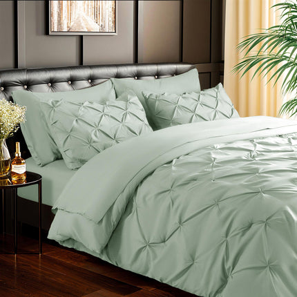7 pieces microfiber comforter set