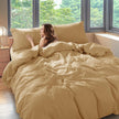 Natural Linen Duvet Cover Set 3PC