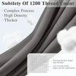 Sonoro Kate 100% Egyptian Cotton Bed Sheet Set, 1200 Series Deep Pocket 4PC Percale Sheets