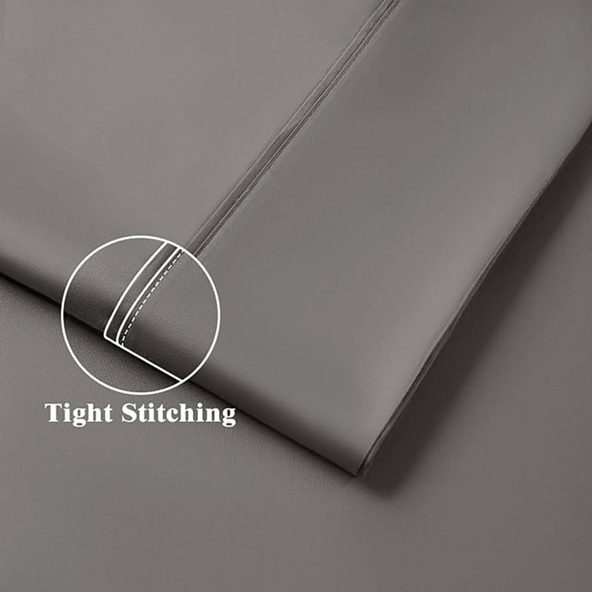 Sonoro Kate 100% Egyptian Cotton Bed Sheet Set, 1200 Series Deep Pocket 4PC Percale Sheets