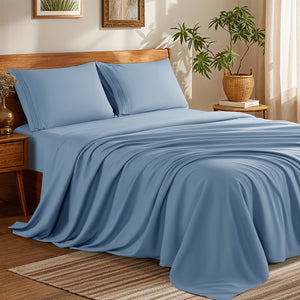 Microfiber 1800 TC Sheet Set - 4 Pieces New Size