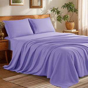 Microfiber 1800 TC Sheet Set - 4 Pieces New Size