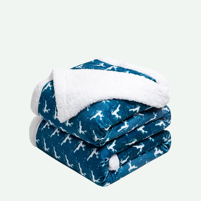 Christmas Throw Blanket Flannel Blanket for Winter Sonoro Kate