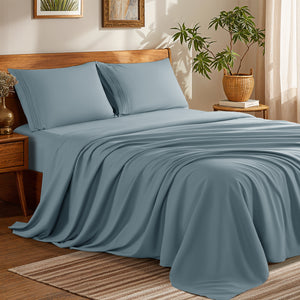 Microfiber 1800 TC Sheet Set - 4 Pieces New Size