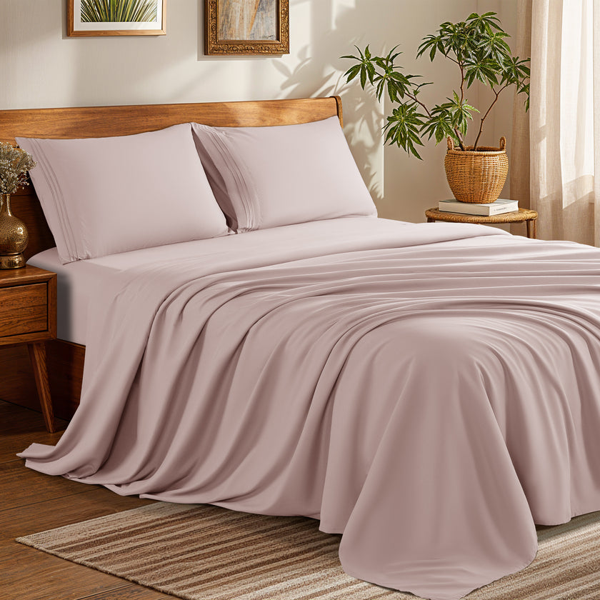 Microfiber 1800 TC Sheet Set - 4 Pieces New Color