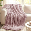 Thickened Striped Flannel Blanket