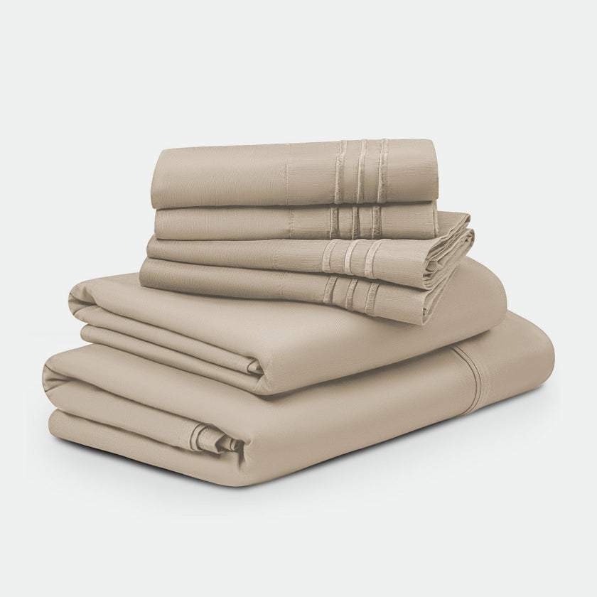 4/ 6 Pieces 100% Organic Cooling Bamboo Sheets