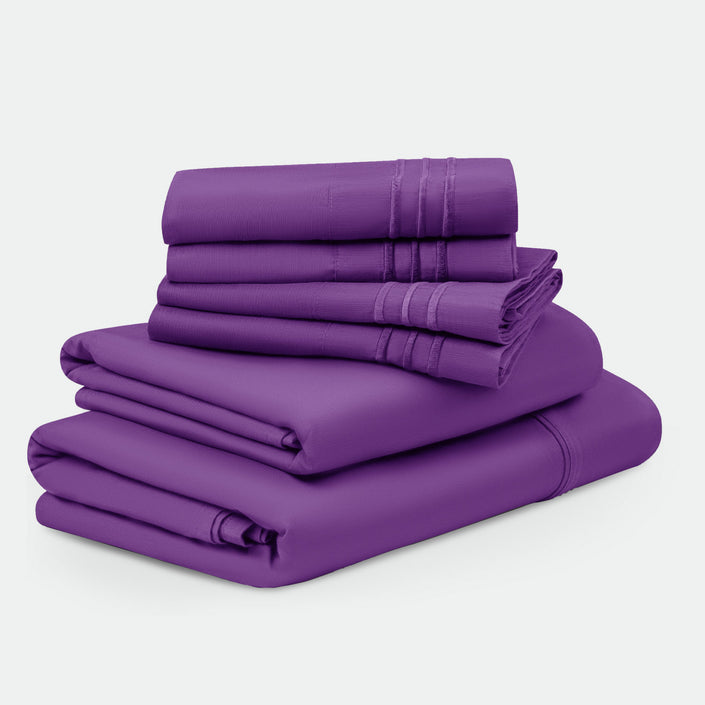 Microfiber+ 1800 TC Sheet Set -4 Pieces