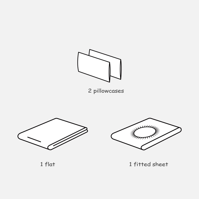 Microfiber 1800 TC Sheet Set - 4 Pieces