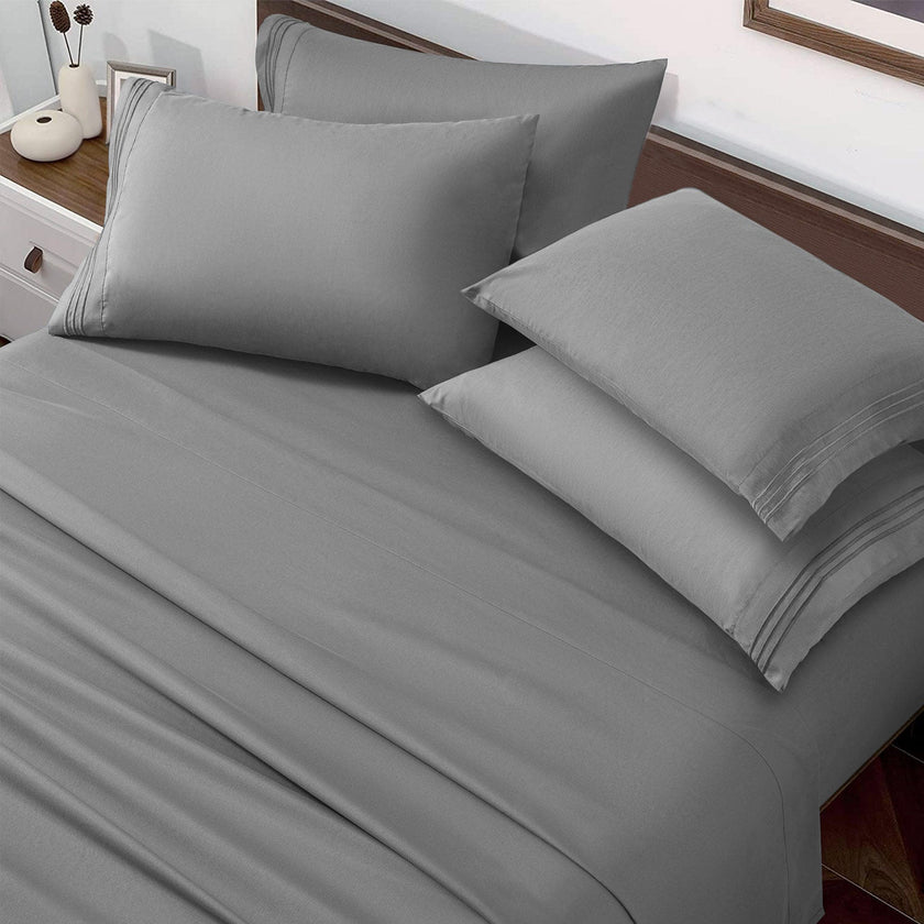 4/ 6 Pieces 100% Organic Cooling Bamboo Sheets